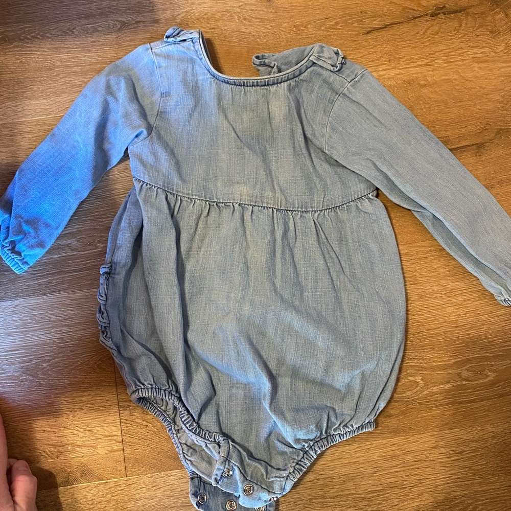 2 RuffleButts baby romper bundle
